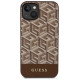 Guess GUHMP14MHGCFSEW iPhone 14 Plus 6.7" brown/brown hard case GCube Stripes MagSafe