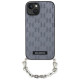 Karl Lagerfeld KLHCP14SSACKLHPG iPhone 14 6.1" silver/silver hardcase Saffiano Monogram Chain