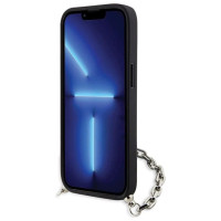 Karl Lagerfeld KLHCP14SSACKLHPG iPhone 14 6.1" silver/silver hardcase Saffiano Monogram Chain