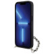 Karl Lagerfeld KLHCP14SSACKLHPG iPhone 14 6.1" silver/silver hardcase Saffiano Monogram Chain