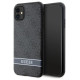 Guess GUHCN61P4SNK iPhone 11 / Xr grey/grey hardcase 4G Stripe