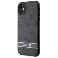 Guess GUHCN61P4SNK iPhone 11 / Xr grey/grey hardcase 4G Stripe