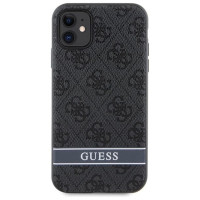 Guess GUHCN61P4SNK iPhone 11 / Xr grey/grey hardcase 4G Stripe