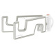 Baseus Portable fold-out phone stand - white