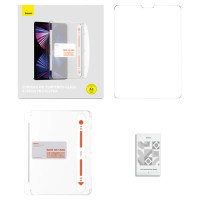 Baseus Crystal tempered glass for iPad Mini 6 8.3'' + mounting kit - transparent