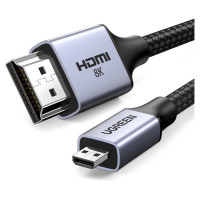 Ugreen HD164 15517 micro HDMI / HDMI 2.1 8K cable 2m - gray