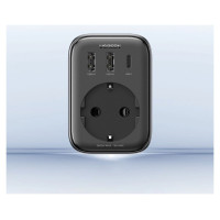 Ugreen Wall charger 30W (2xUSB/USB C/AC) / adapter EU - EU 13A Ugreen CD314 - black