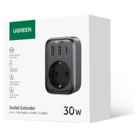 Ugreen Wall charger 30W (2xUSB/USB C/AC) / adapter EU - EU 13A Ugreen CD314 - black