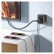Ugreen Wall charger 30W (2xUSB/USB C/AC) / adapter EU - EU 13A Ugreen CD314 - black