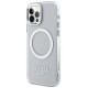 Guess Metal Outline Magsafe case for iPhone 12 / iPhone 12 Pro - silver