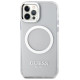 Guess Metal Outline Magsafe case for iPhone 12 / iPhone 12 Pro - silver