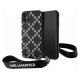 Karl Lagerfeld KLHCN61SAKLMBSK iPhone 11 / Xr 6.1" black/black hardcase Monogram Losange Saffiano
