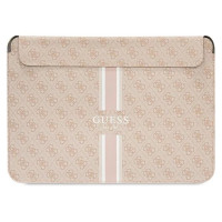 Guess 4G Printed Stripes cover for a 14" laptop - pink