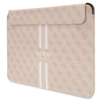 Guess 4G Printed Stripes cover for a 14" laptop - pink