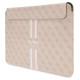 Guess 4G Printed Stripes cover for a 14" laptop - pink
