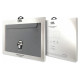 Karl Lagerfeld Saffiano Karl&Choupette case for a 16" laptop - silver