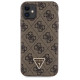 Guess GUHCN61P4TDSCPW Case for iPhone 11 / Xr - Brown Crossbody 4G Metal Logo