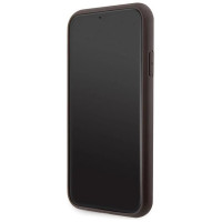 Guess GUHCN61P4TDSCPW Case for iPhone 11 / Xr - Brown Crossbody 4G Metal Logo