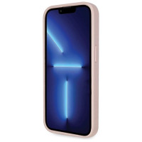 Guess GUHCP14LP4TDSCPP case for iPhone 14 Pro - pink Crossbody 4G Metal Logo