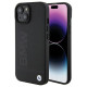 BMW Leather Hot Stamp case for iPhone 15 Plus - black