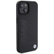 BMW Leather Hot Stamp case for iPhone 15 Plus - black