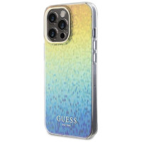 Guess IML Faceted Mirror Disco Iridescent case for iPhone 15 Pro Max - multicolored