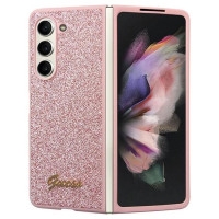Guess Glitter Script case for Samsung Galaxy Z Fold 5 - pink