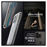 Spigen Crystal Hybrid Case for iPhone 15 Pro Max - Clear