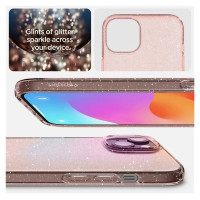 Spigen Liquid Crystal Glitter iPhone 15 Plus Case - Pink/Clear