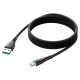 Joyroom Starry series SA32-AC6 100W USB-A / USB-C cable 1m - black