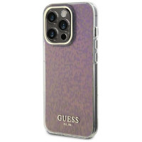 Guess GUHCP15XHDECMP iPhone 15 Pro Max 6.7" pink/pink hardcase IML Faceted Mirror Disco Iridescent