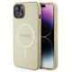 Guess GUHMP15MPSAHMCB iPhone 15 Plus 6.7" gold/gold hardcase Saffiano MagSafe