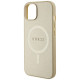 Guess GUHMP15MPSAHMCB iPhone 15 Plus 6.7" gold/gold hardcase Saffiano MagSafe