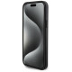 Karl Lagerfeld Saffiano Cardslot Karl&Choupette Metal Pin case for iPhone 15 - black
