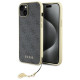 Guess 4G Charms Collection case for iPhone 15 Plus - gray
