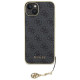 Guess 4G Charms Collection case for iPhone 15 Plus - gray