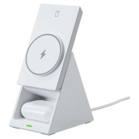 Choetech T600 15W 3in1 Inductive Charging Station - White