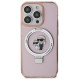 Karl Lagerfeld KLHMP15LHMRSKCP iPhone 15 Pro 6.1" pink/pink hardcase Ring Stand Karl&Choupette MagSafe
