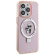 Karl Lagerfeld KLHMP15LHMRSKCP iPhone 15 Pro 6.1" pink/pink hardcase Ring Stand Karl&Choupette MagSafe