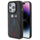 BMW Stamped Tricolor Stripe iPhone 15 Pro Case - Black
