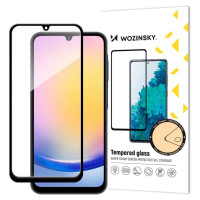 Wozinsky Full Glue tempered glass with black frame for Samsung A25