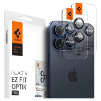 Spigen Optik.tR EZ Fit Camera Protector for iPhone 14 Pro / Pro Max / 15 Pro / Pro Max - Titanium Blue 2 pcs.