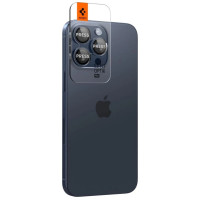 Spigen Optik.tR EZ Fit Camera Protector for iPhone 14 Pro / Pro Max / 15 Pro / Pro Max - Titanium Blue 2 pcs.