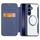 Dux Ducis Skin X Pro case for Samsung S24+ with magnetic ring and flap - blue