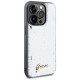 Guess Sequin Script Metal case for iPhone 14 Pro - silver