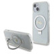 Guess Ring Stand Script Glitter MagSafe case for iPhone 15 / 14 / 13 - transparent