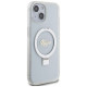 Guess Ring Stand Script Glitter MagSafe case for iPhone 15 / 14 / 13 - transparent