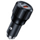 Choetech TC0010 USB-C USB-A PD 63W car charger - black