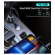 Choetech TC0010 USB-C USB-A PD 63W car charger - black