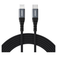 Choetech IP0039 USB-C / Lightning MFi cable, 1.2m long - black